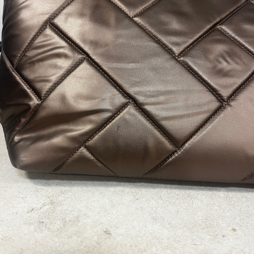 Lug Bag Set - Quilted Chocolate Brown Tenor Crossbody Bag with Matching Pouches - Picture 4 of 11